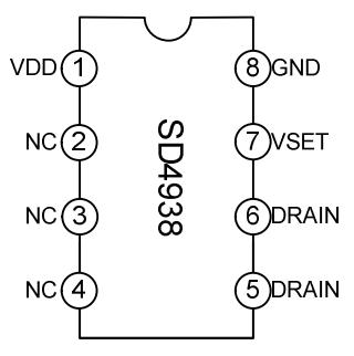 SD4938 µçÁ÷ÐÍPWM¿ØÖÆÐ¾Æ¬ ¹Ü½ÅÅÅÁÐͼ