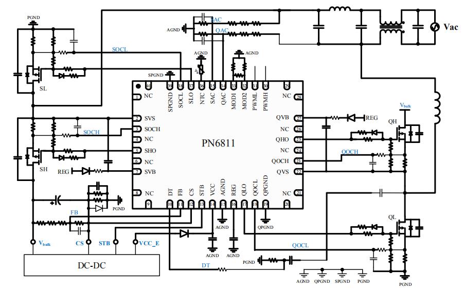 PN6811ͼÌÚÎÞÇÅpfc¿ØÖÆÐ¾Æ¬µç·ͼ